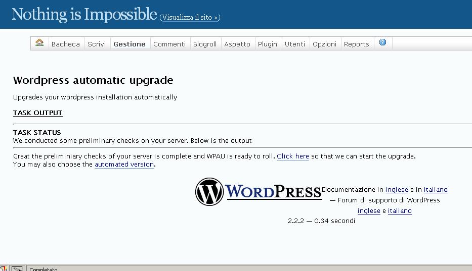 Wordpress Automatic Upgrade